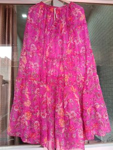 Bohemian Floral Tiered Maxi Skirt