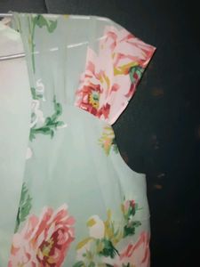 Wrap Flowy Floral Gown