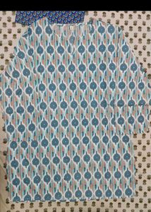 Chic Ikat Print Kurta Top