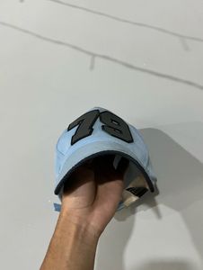 Light Blue Baseball Cap with Black Lettering