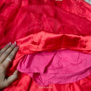 Beautiful Net Sequence Work Frock For Kiddos