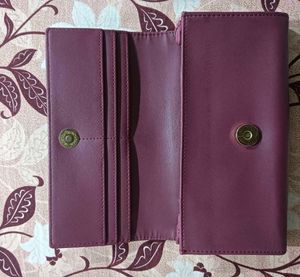 Chic Red Bow Detail Wallet