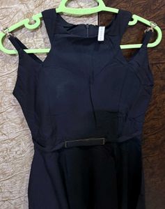 Elegant Black Fit &amp; Flare Dress