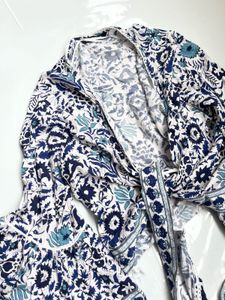 Boho Floral Print wrap top