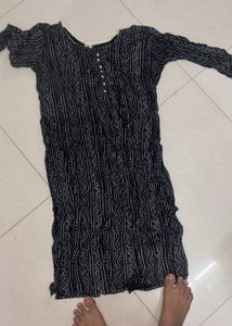 Embellished Dark Blue Kurta