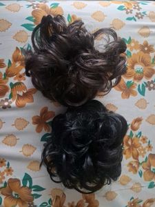 Curly Hair Bun Extension