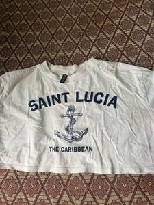 Saint Lucia Cropped T-Shirt