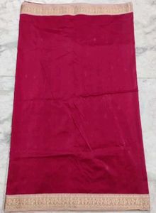 Meroon Banarasi silk saree