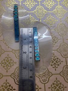 Resin Blue Hair Clip