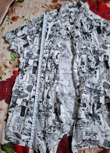 Graphic Print Short Sleeve Shirt