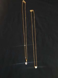 Elegant Gold Plated Necklaces (Set of 2)