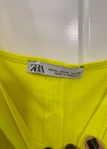 Neon Yellow Slip Dress