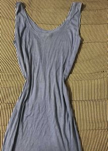 Blue Sleeveless Midi Dress