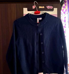 Classic Navy Blue Cardigan