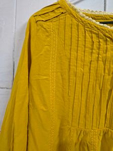 💛Yellow Mustard Tunic Top for women XL
