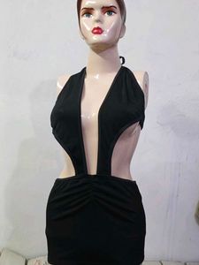 (1432)Black One Piece Swimsuit