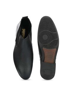 Men's Black Leather Chelsea Boots