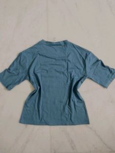 Blue Butterfly Graphic T-Shirt