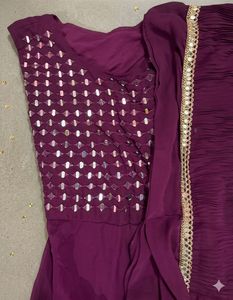 Designer Ethnic Gown with Sequins