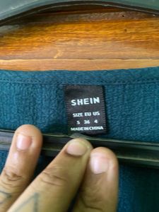 Teal Button-Up Sleeveless Dress