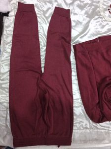 Maroon Sweat Suit