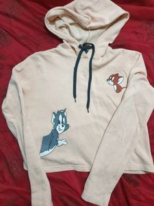 Tom & Jerry Crop Hoodie