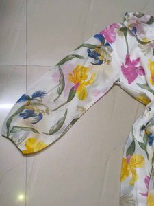 Floral Print Button-Up Dress