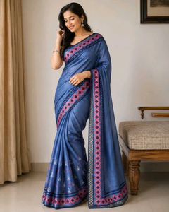 blue saree