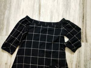 Off Shoulder Kurta With Pocket