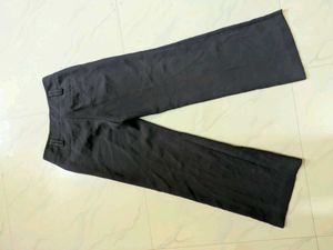 Classic Dark Grey Wide Leg Trousers