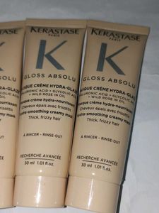 3 × Kerastase Gloss Absolu Hair Mask Trio