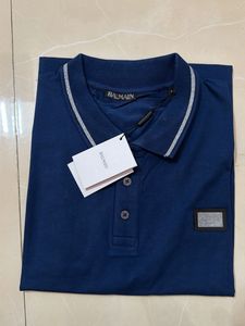 Balmain Navy Blue Polo TShirt