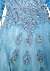 Stunning Sky Blue Embellished Gown