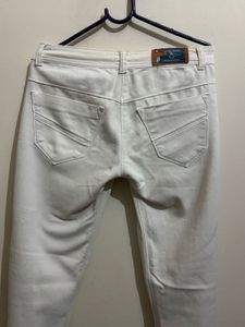 Stylish White Casual Pants
