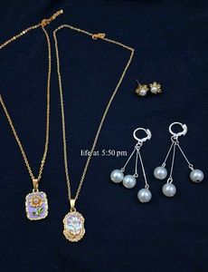 Charming Pendant Necklace & Earring Set