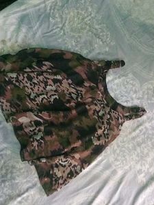 Camo Print Layered Tank Top