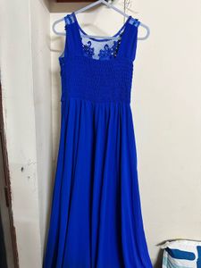 Stunning Royal Blue Embellished Gown
