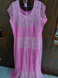 Beautiful Pink Floral salwar suit