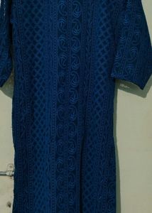 Elegant Blue Kurta (chicken curry)