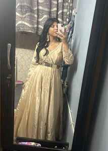 Party Wear Golden Gown