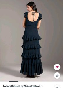 Black Ruffled Maxi Dress