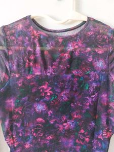 Zudio Multicolor Sheer Top With Lining