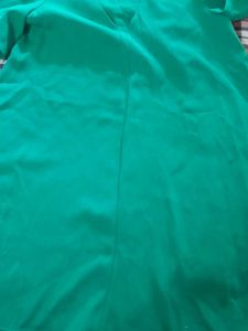 Zara Chic Green V-Neck Mini Dress