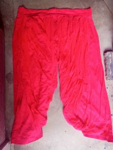 Vibrant Red Salwar Pants