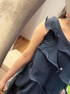 midi dress chiffon and satin BRAND- VERA MONT  32-
