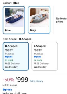 BABY PRO U Shaped maternity Pillow