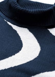 Abstract Printed Acrylic Sweater Dr