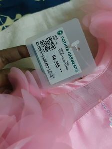 Pink Party Wear Frock For Baby Girl