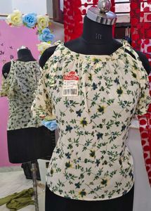 Floral Cold Shoulder Top