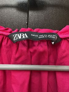 Zara Pink Embroidered Dress